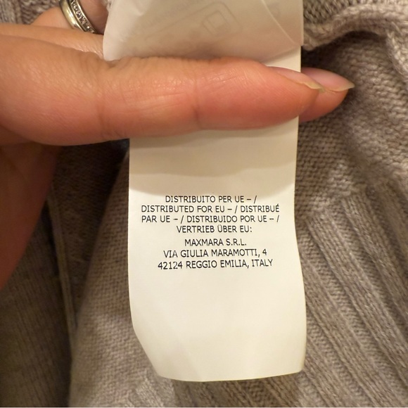 Max Mara Studio Wool & Cashmere Long Cardigan with Matching Belt Small Spring - Picture 11 of 13